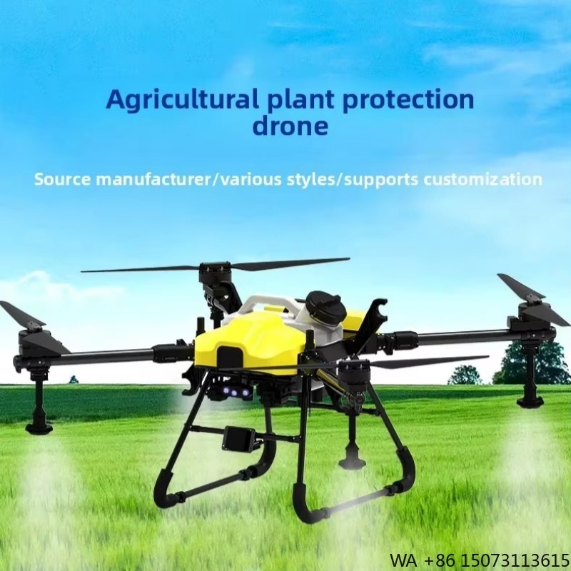 Drone Crop Sprayer - Fully Automatic 4-Axis, Plastic Battery-Powered Agricultural