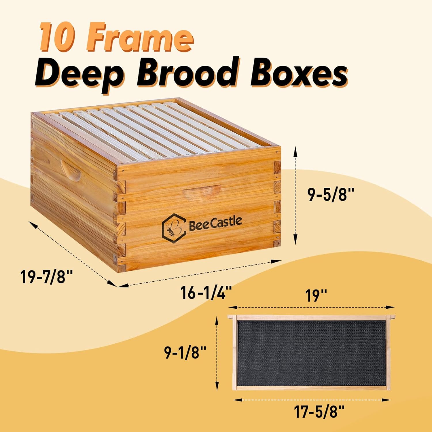 Big Clearance Sale BeeCastle 1 - đánh giá và giá Beehive Frame Wax