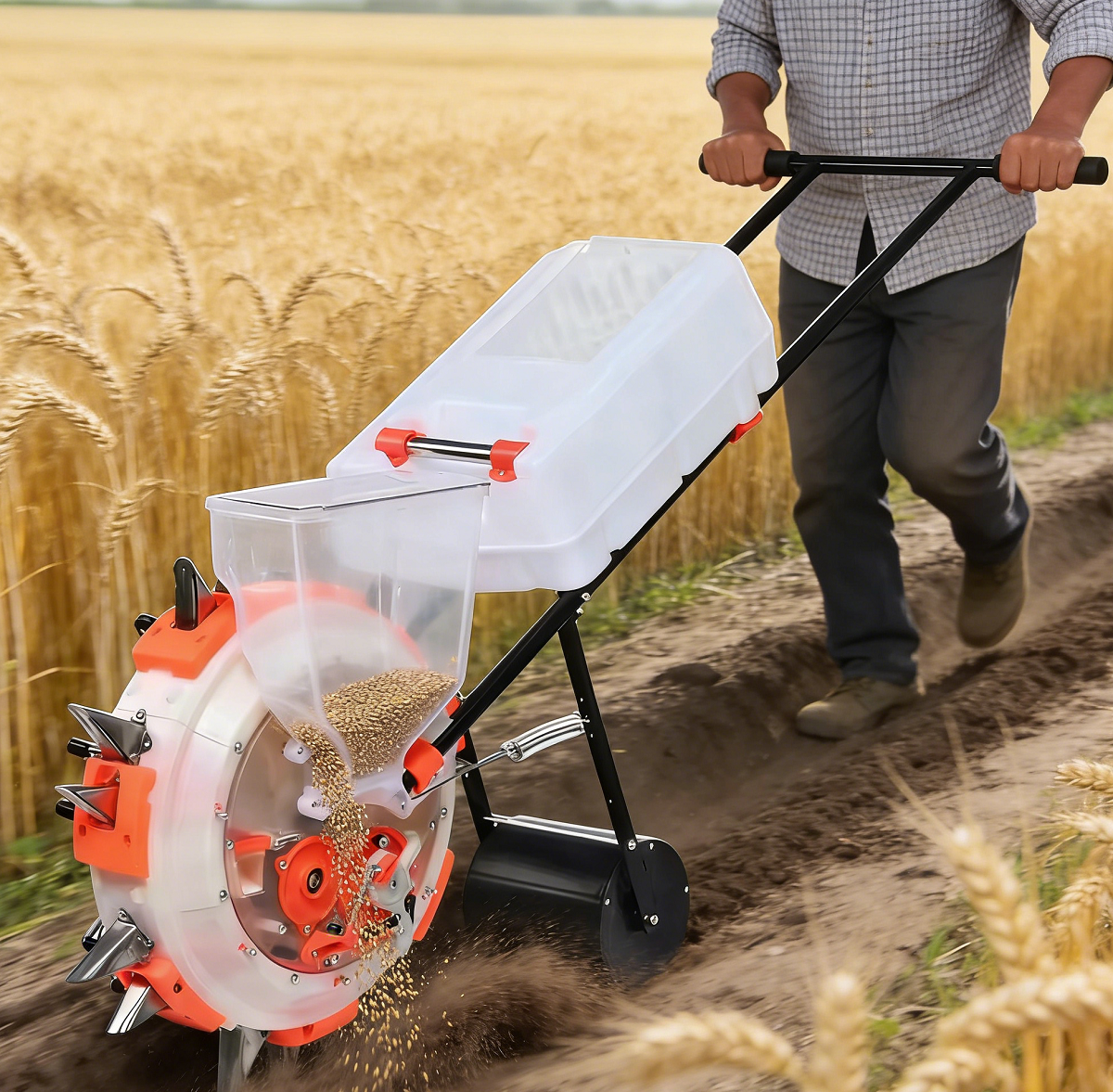 Hand Push Manual Seeder - Manu - đánh giá và giá Manual Seeder Hand