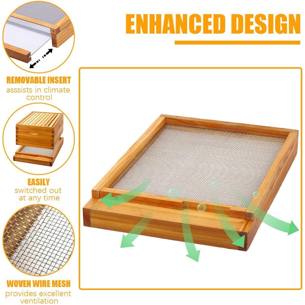 10-Frame Wax-Dipped Bottom Boa - đánh giá và giá Beehive Frame Wax