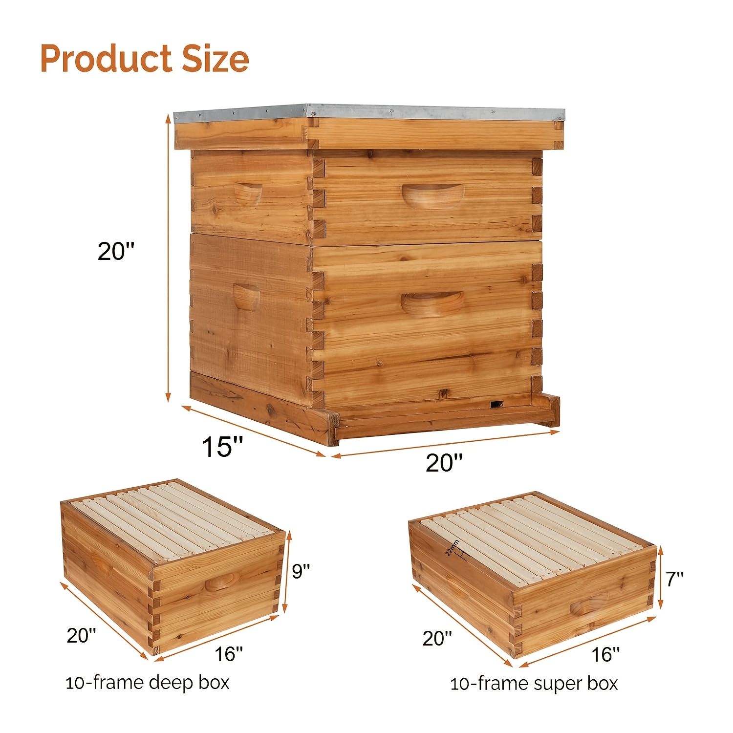 Wooden Bee Hive, Wax Coated Be - đánh giá và giá Beehive Frame Wax