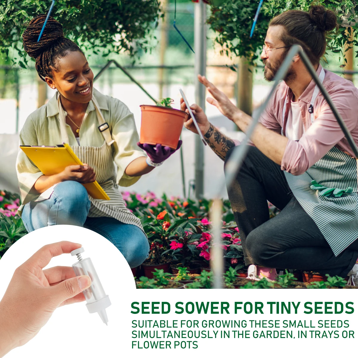 Mini Sowing Seed Dispenser Man - đánh giá và giá Manual Seeder Hand