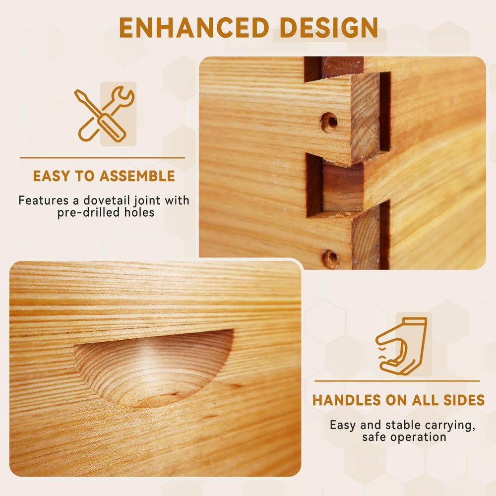 Complete Langstroth Beehive Se - đánh giá và giá Beehive Frame Wax