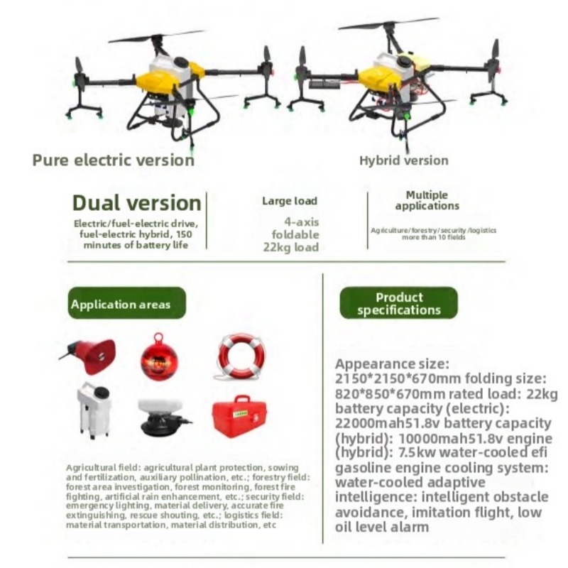 Fully Automatic 4-Axis, Plasti - đánh giá và giá Drone Crop Sprayer